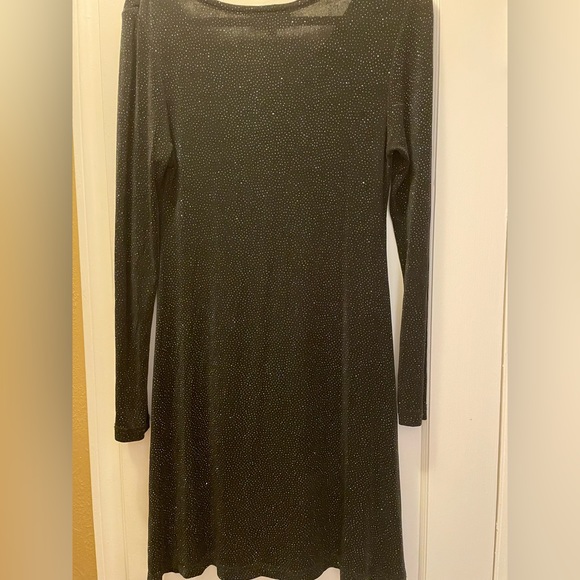 Vintage Sparkly  a.b.s Evening Collection Little Black Dress / Stretchy Size M - Picture 5 of 7